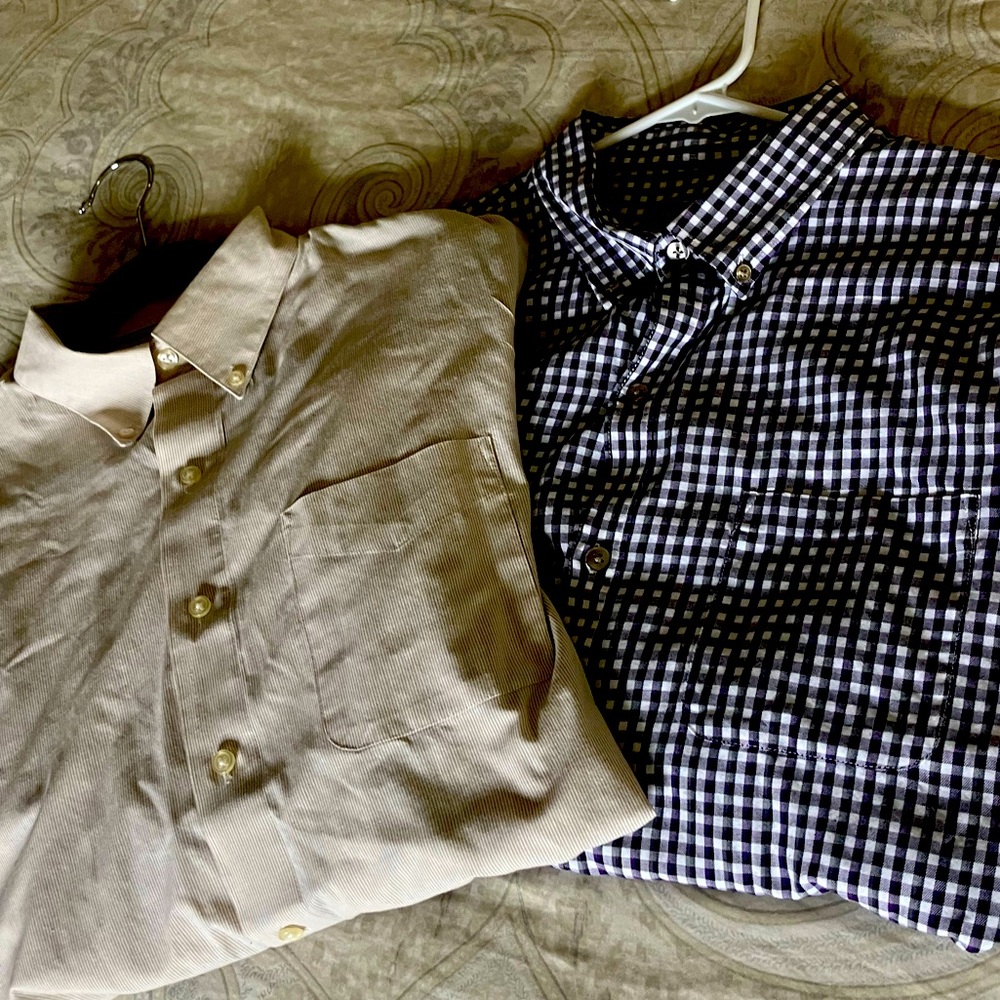 Van Heusen set of Long sleeve shirts Large 16 - 16.5